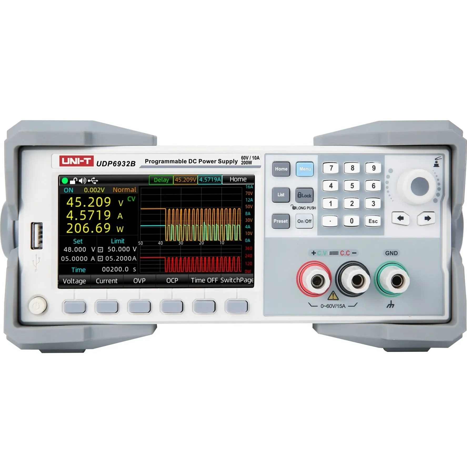 Programmable Dc Power Supply 60V 10A - 【Gloednieuw】 UDP6932B - Programmeerbare schakelende DC-voeding